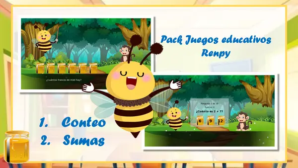 🎮 Pack de Juegos Educativos: Aprender Jugando con Maggi y Monkey 🐝🐒