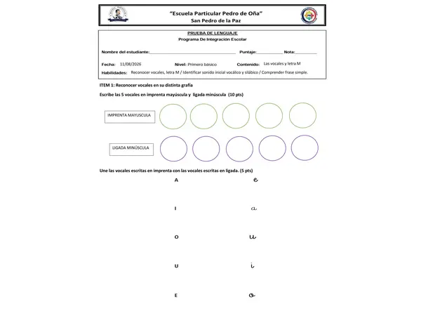 EVALUACION DIFERENCIADA PARA PIE 