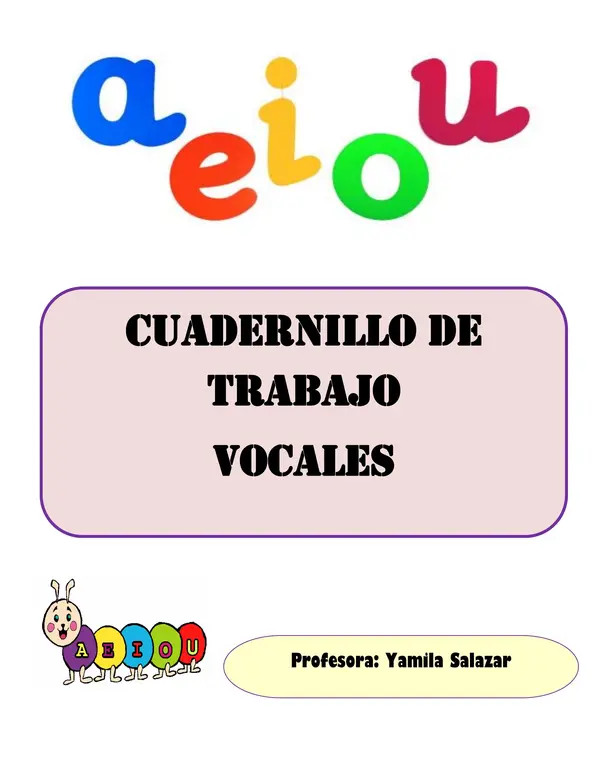 Cuadernillo de vocales