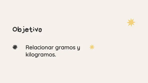 Relación kilos y gramos