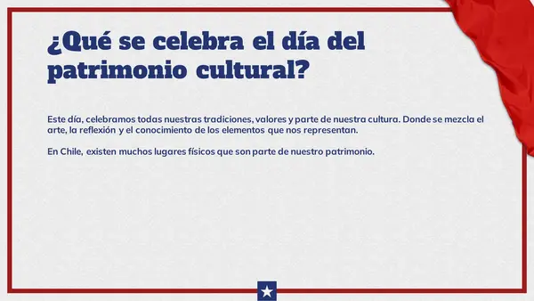 Día del patrimonio cultural chileno