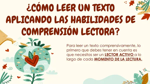Habilidades y estrategias de comprensión lectora