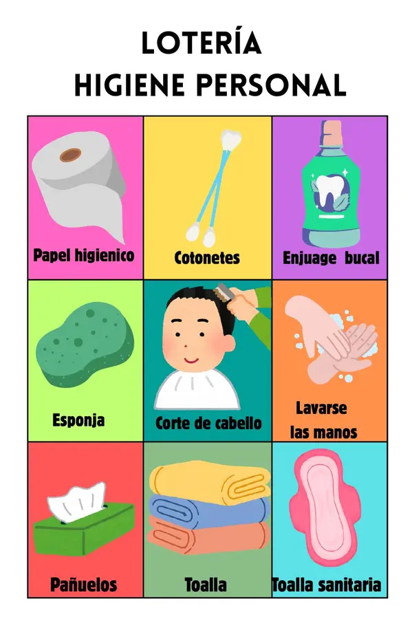 Loteria de higiene personal