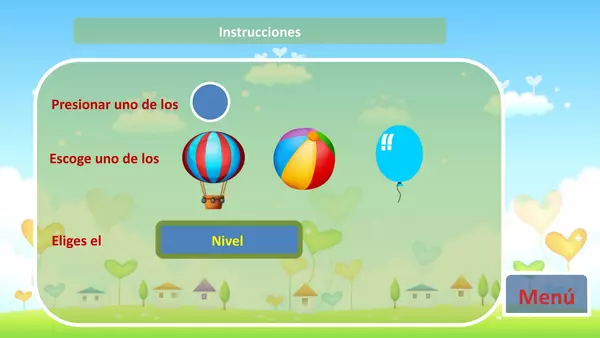 Juego interactivo "Atrapa el globo"