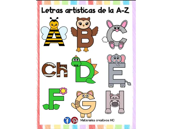 ✨ Letras Artísticas de la A a la Z ✨