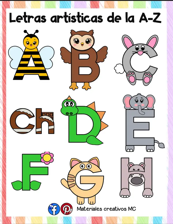 ✨ Letras Artísticas de la A a la Z ✨