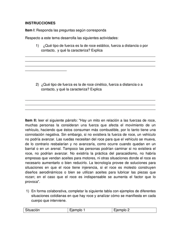 Comprendiendo la Fuerza de Roce en Nuestra Vida Diaria,septimo, con solucion