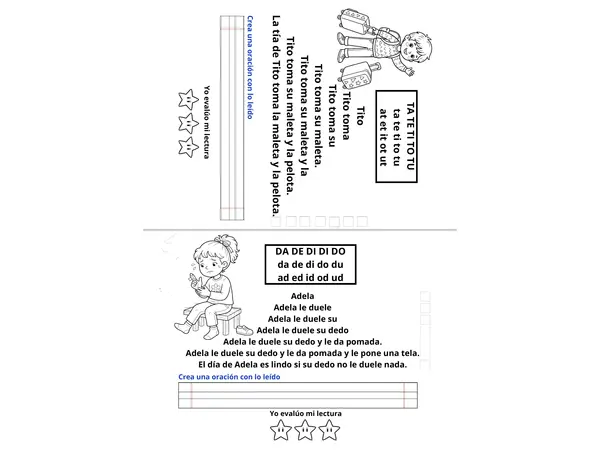 ¡Potencia la fluidez lectora en 1° básico con estas Lecturas Piramidales! 🚀📖
