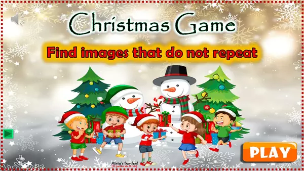 Christmas Game: Find the images that are not repeated
