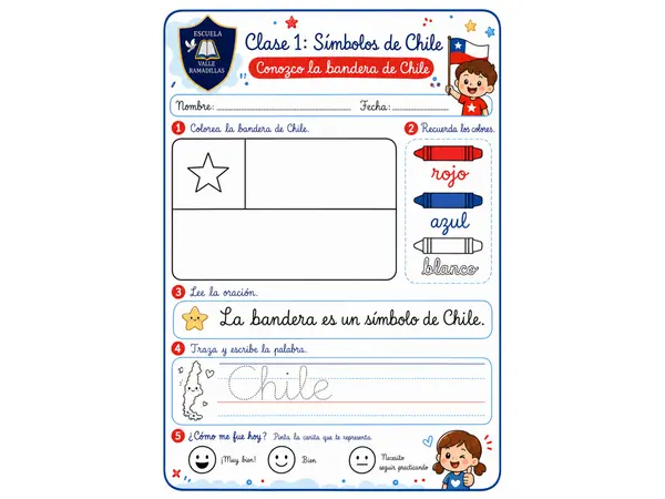 Los símbolos de Chile: 1° Básico.