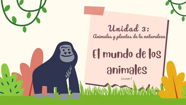 Los animales y sus hábitats 