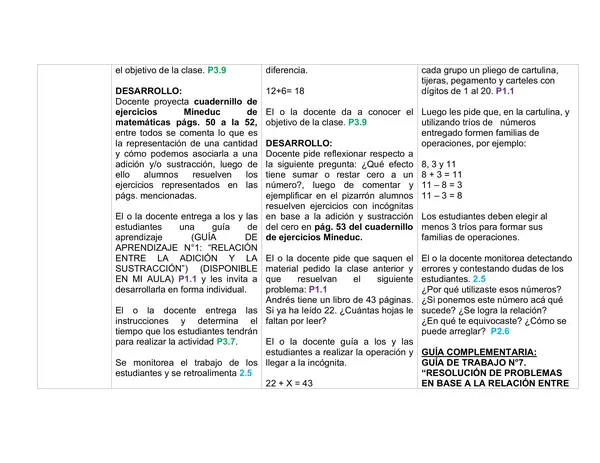 Planificación Clase a Clase: Junio | Matemática Segundo Básico