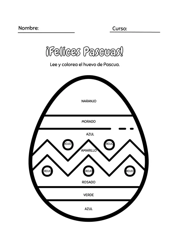 Huevo de pascua para pintar