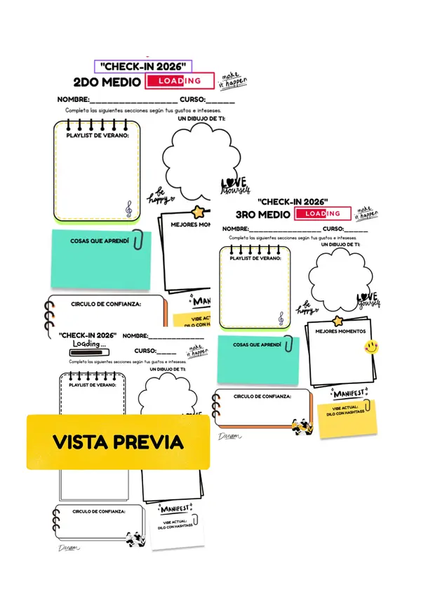 Fichas "Check-In 2026": E. Media. Conectando con la identidad de nuestros estudiantes