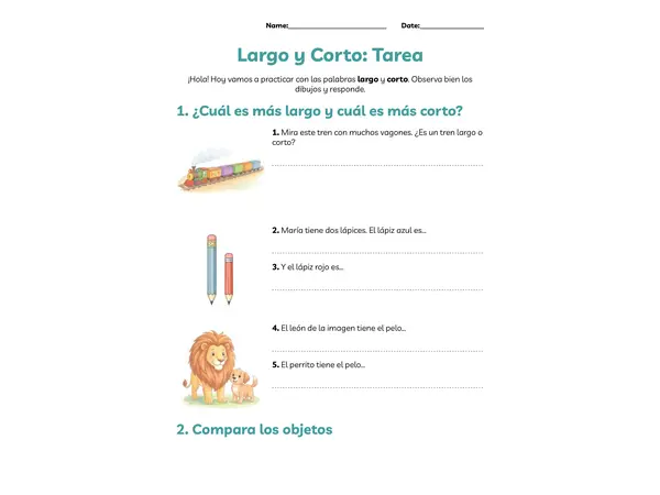 “Mi Álbum: Aprendiendo Largo y Corto”