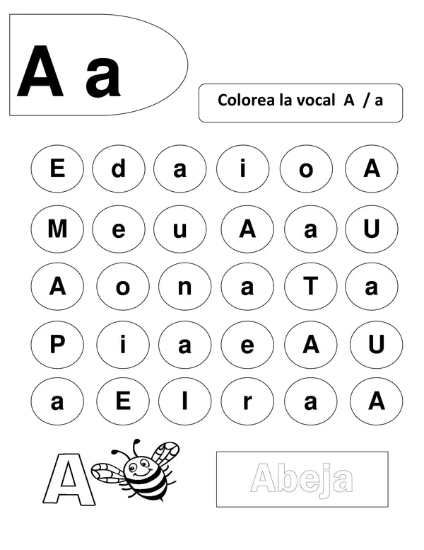 Cuadernillo de vocales