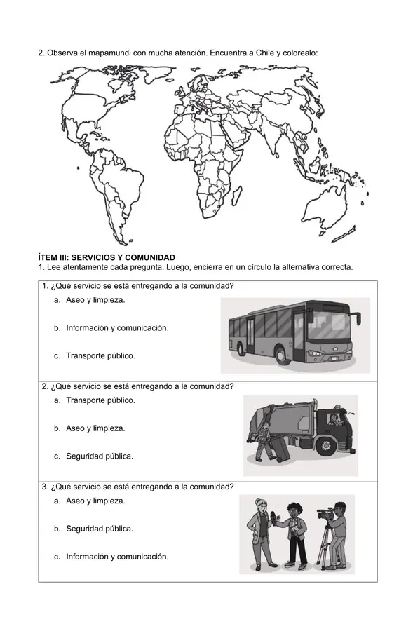 Evaluación diagnóstica 3°