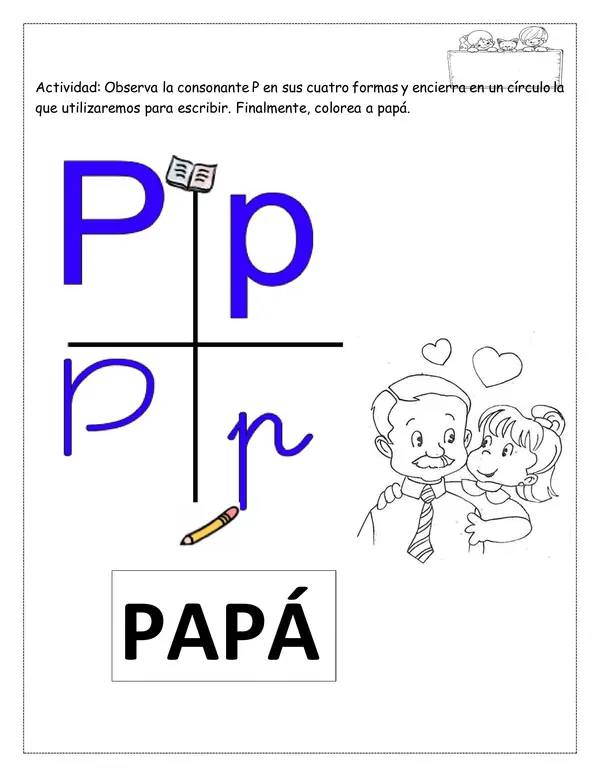 cuadernillo consonante P