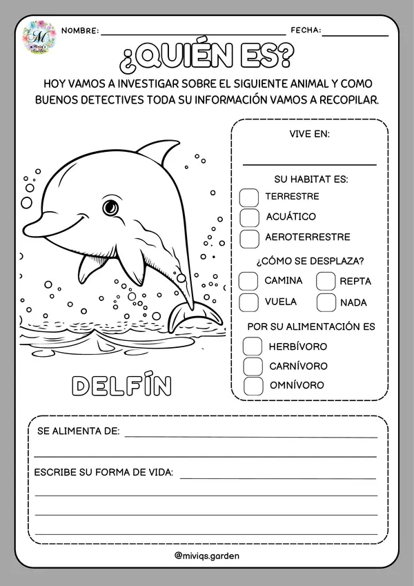 Mi Bitácora de Animales (70 animales)