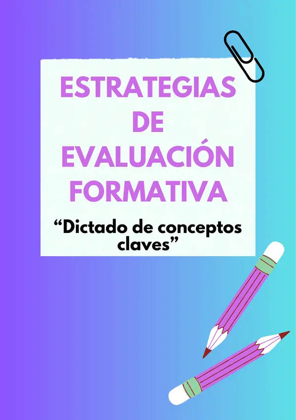 Ticket de entrada: Dictado de conceptos claves