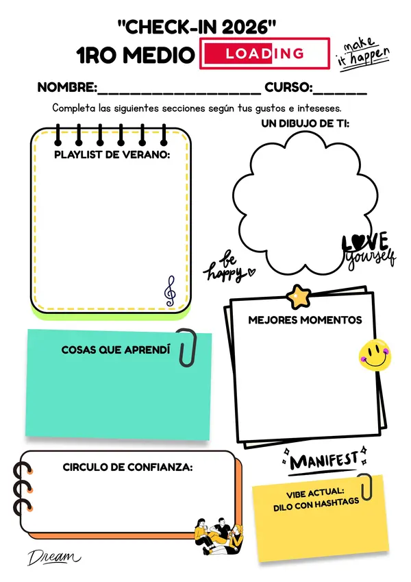 Fichas "Check-In 2026": E. Media. Conectando con la identidad de nuestros estudiantes