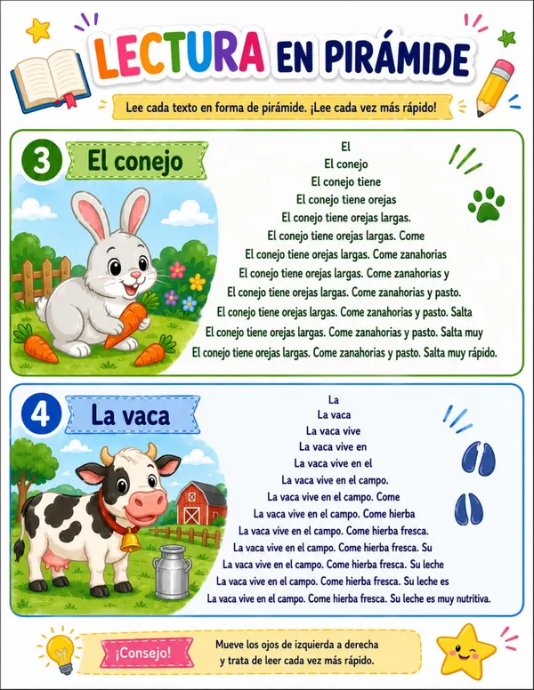lectura en pirámides 