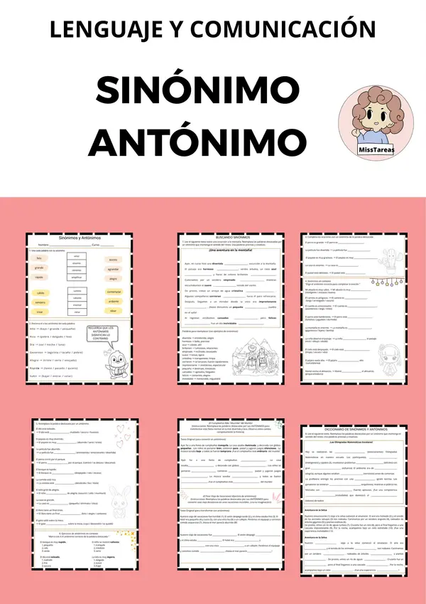 Sinónimos y antónimos, Lenguaje y Comunicación