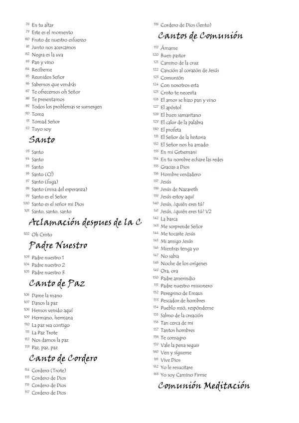 Cancionero católico 