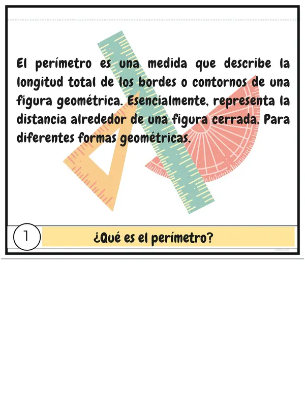 Flipbook sobre el Perímetro de Cuadrado, Rectángulo y Triángulo