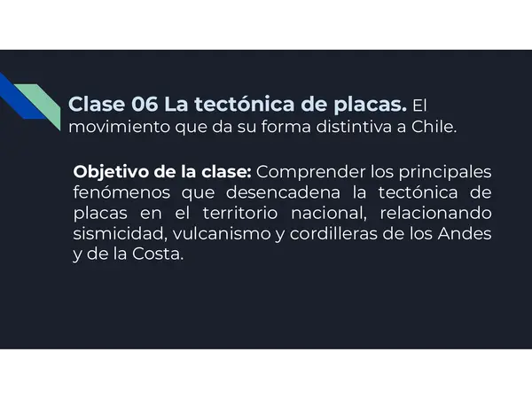 Clase 6 unidad 2 Geografía territorio y desafíos socioambientales. Tectónica de placas