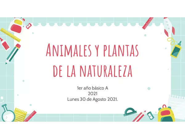 Animales y plantas de la naturaleza