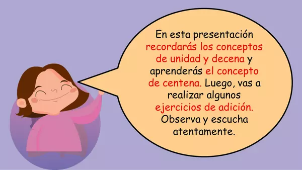 "PPT unidad, decena y centena"