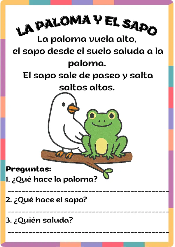 Pack de lecturas para 1° básico | Comprensión lectora inicial