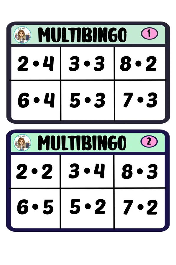 Bingo De Multiplicaciones Profe Social