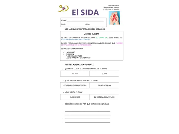 Enfermedad de transmisión sexual SIDA