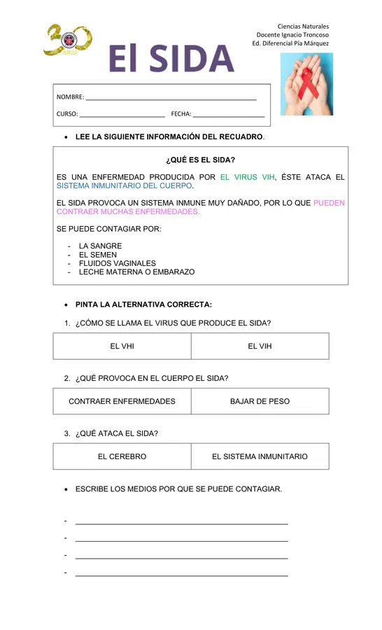 Enfermedad de transmisión sexual SIDA