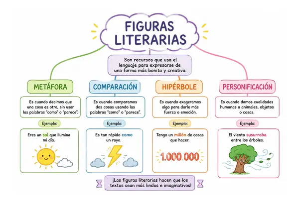 Mapa conceptual figuras literarias 