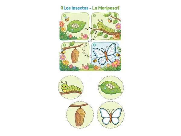Ciclo de vida de la mariposa