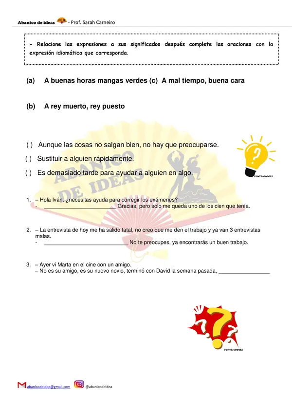 Expresiones idiomáticas
