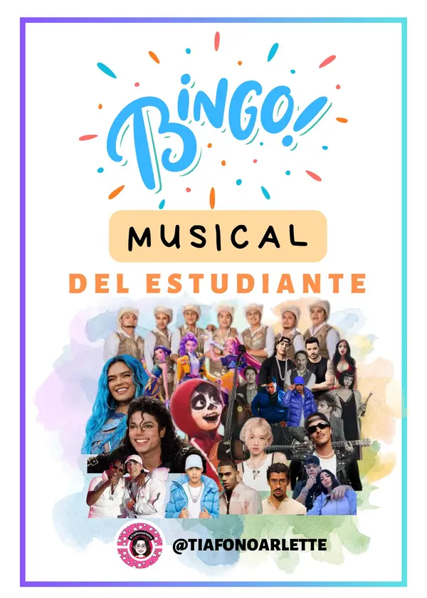 BINGO MUSICAL DEL ESTUDIANTE