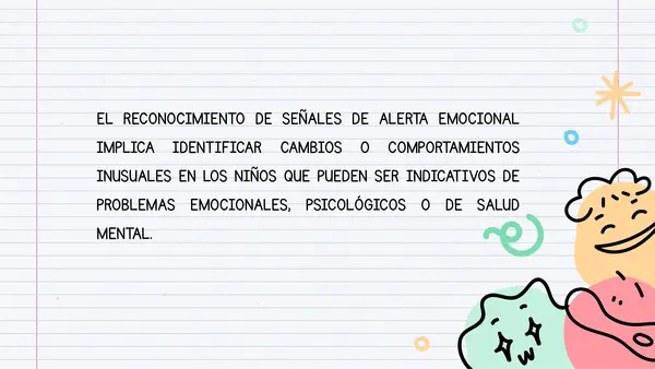 Reconocimiento de Señales de Alerta Emocional - Escuela para padres