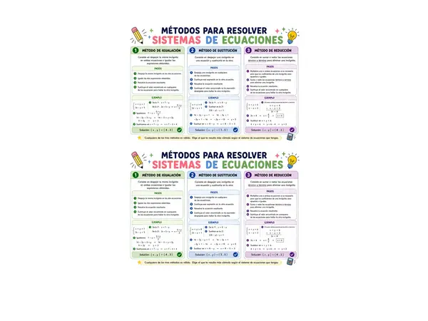 Resolución de sistemas de ecuaciones