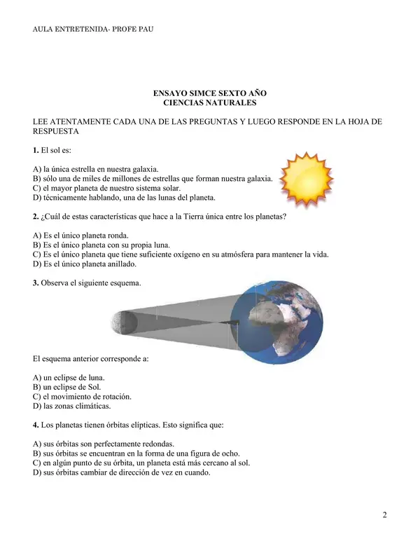 AULA SIMCE  2026 CIENCIAS NATURALES 6TO BÁSICO