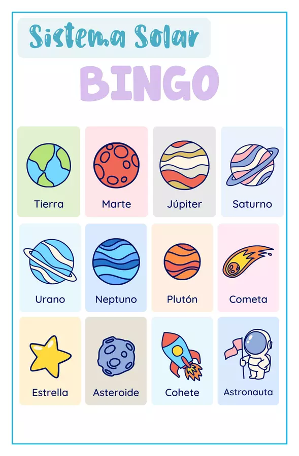 Bingo Sistema Solar 