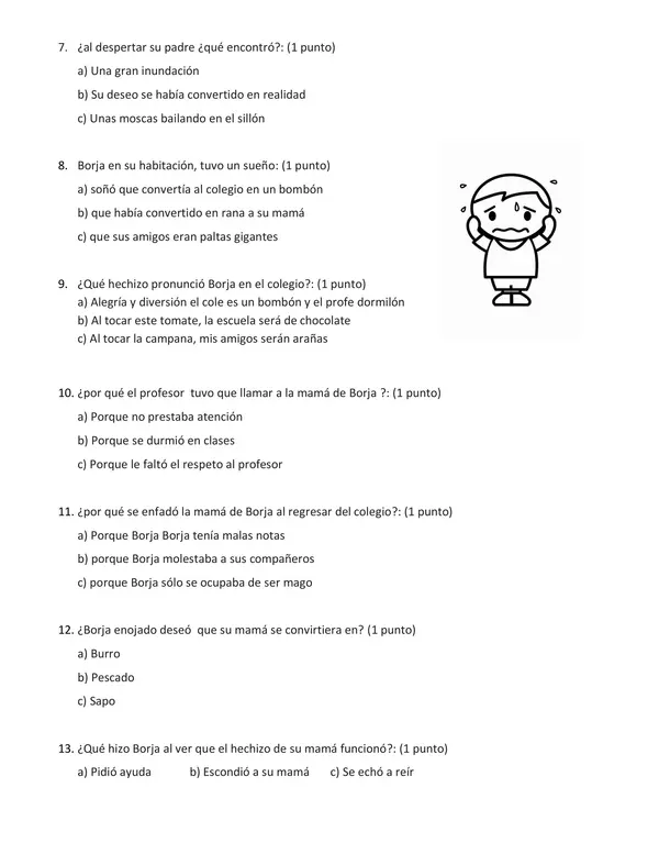 Prueba del libro "Borja quiere ser mago"