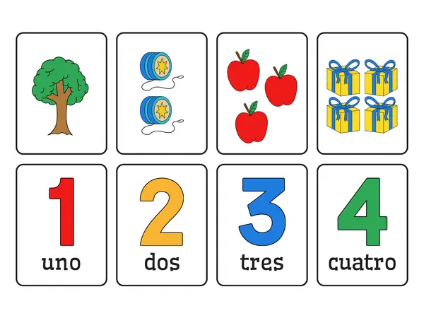 Tarjetas de números 1 al 10