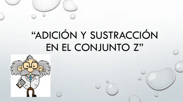 Adición y sustracción de números enteros
