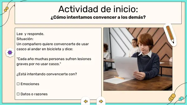 Tipos de argumentación y recursos retóricos