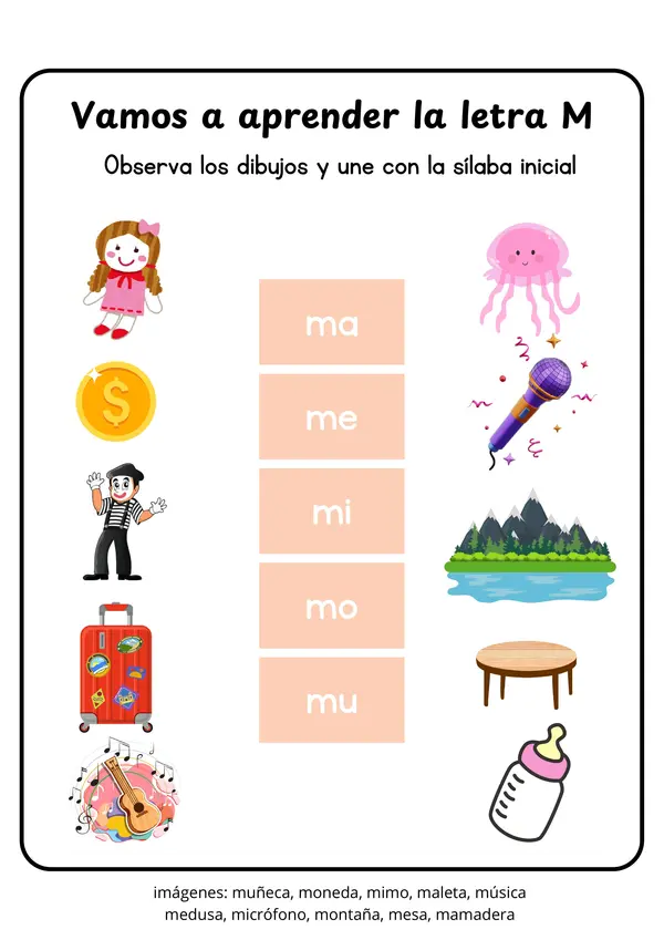 letra m 