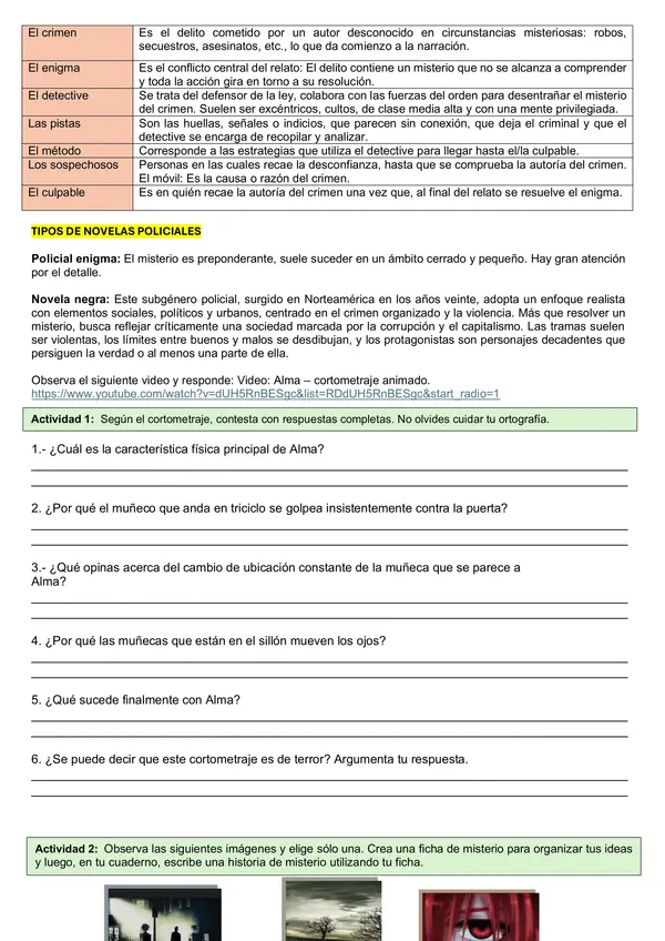 Relatos de misterios en la literatura